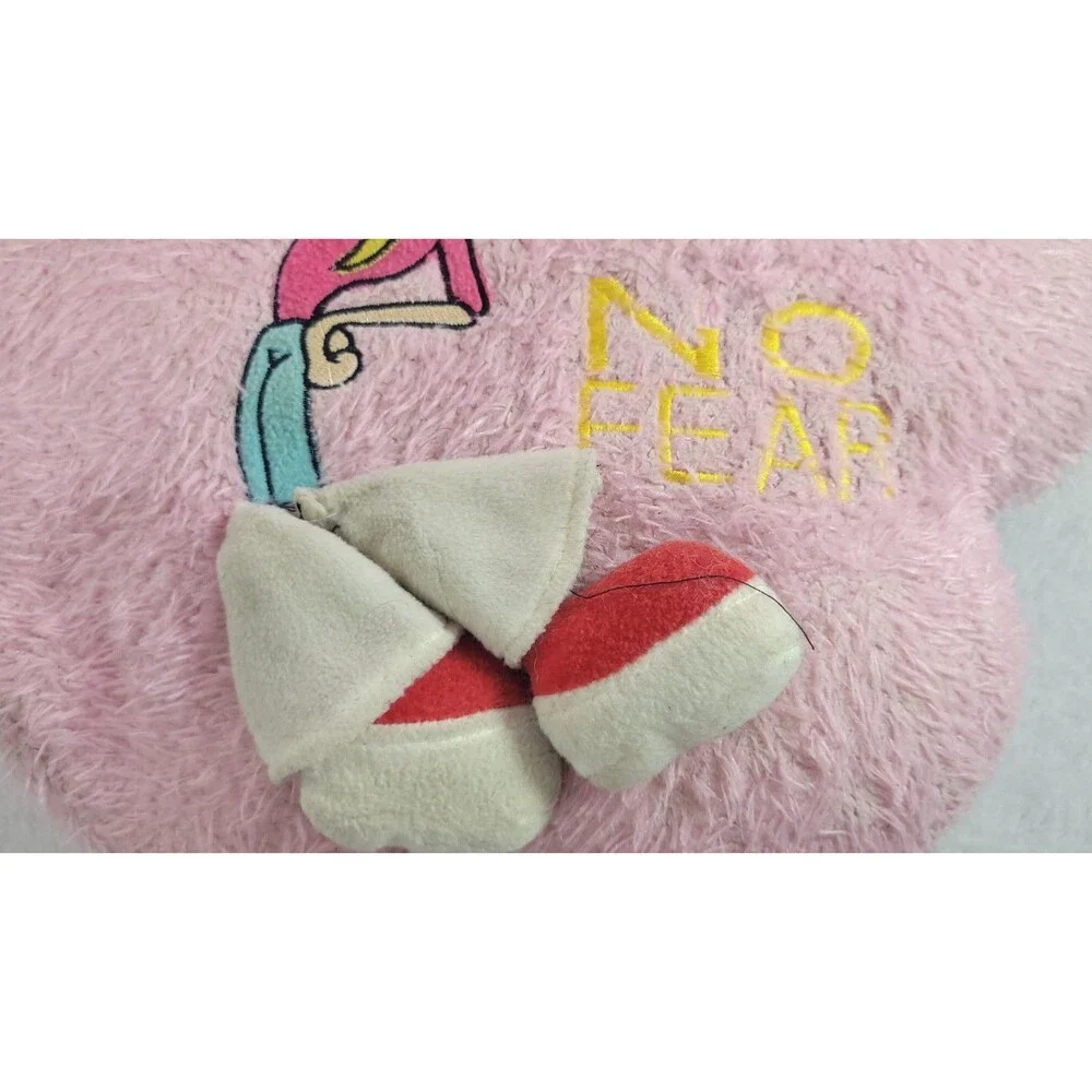 Vintage Y2K No Fear Pink Flower Shaped Pillow 3D Blonde Girl Plush Lizzie Style